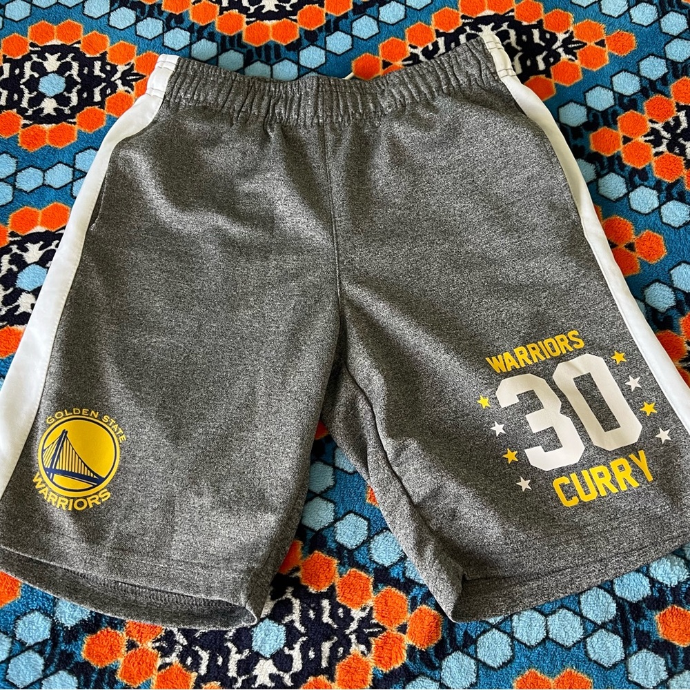 NBA Golden State Warriors Curry Youth Big Boys Cotton Boy Shorts
